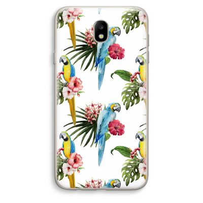 Kleurrijke papegaaien: Samsung Galaxy J7 (2017) Transparant Hoesje