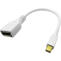 Roline 12.03.3163 Adapter [1x Mini-DisplayPort stekker - 1x DisplayPort bus] Wit - thumbnail