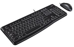 Logitech Desktop MK120 toetsenbord Inclusief muis Kantoor USB QWERTY UK International Zwart