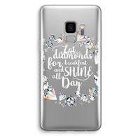 Diamonds: Samsung Galaxy S9 Transparant Hoesje