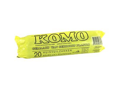 Komo afvalzak 60x80cm 20 stuks