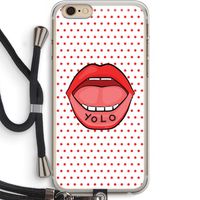 Yolo Denise: iPhone 6 PLUS / 6S PLUS Transparant Hoesje met koord