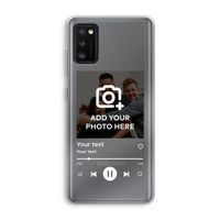 Music Player: Samsung Galaxy A41 Transparant Hoesje