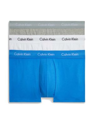 Calvin Klein - 3p Low R Trunk - Cotton Stretch - E3H, Maat:XL