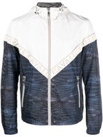 Roberto Cavalli veste zippée à imprimé animalier - Bleu