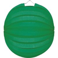 Feestartikelen Lampion groen 22 cm - thumbnail
