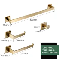 Badkamerhardware Set | RVS - Geborstelde Afwerking