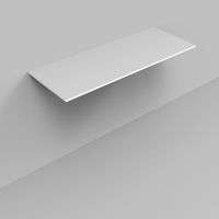 Topblad BWS Marble 120,5x46x1,5 cm Mat Wit Marmer