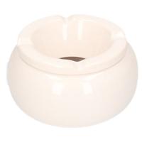 Stormasbak - wit - 11 cm - rond - terrasasbak - buiten asbak