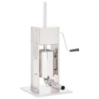 VidaXL Worstenvuller handmatig 3 l roestvrij staal zilverkleurig