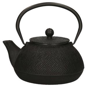 Items Kitchen Theepot Asian - gietijzer - 1300 ml - antiek zwart - Theepotten