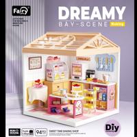 Dreamy mini house Bakkerij Bakery met ledlamp DIY Modelbouw Knutselen Dreamy mini house Bakkerij Bakery met ledlamp DIY Modelbouw Knutselen