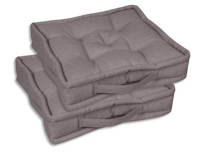 GO-DE Textil Tuinkussen (Set van 2 bokskussens, Taupe) GO-DE Textil Tuinkussen (Set van 2 bokskussens, Taupe)