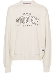 Tommy Jeans sweat en coton à logo brodé - Tons neutres