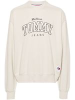 Tommy Jeans sweat en coton à logo brodé - Tons neutres - thumbnail