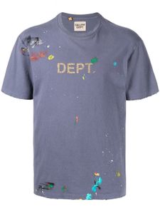 GALLERY DEPT. t-shirt à effet taches de peinture - Bleu