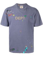 GALLERY DEPT. t-shirt à effet taches de peinture - Bleu