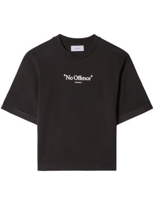 Off-White t-shirt en coton à slogan imprimé - Noir