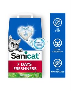 SANICAT 7 DAYS ALOE VERA KATTENBAKVULLING 4 LTR