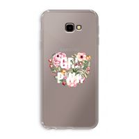 GRL PWR Flower: Samsung Galaxy J4 Plus Transparant Hoesje