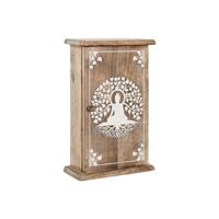 Sleutelkastje Home ESPRIT Wit Natuurlijk 18 x 7,5 x 28 cm