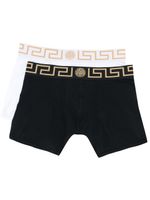 Versace boxer à bande Greca - Blanc