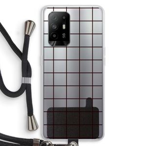 Rooster: Oppo A95 5G Transparant Hoesje met koord