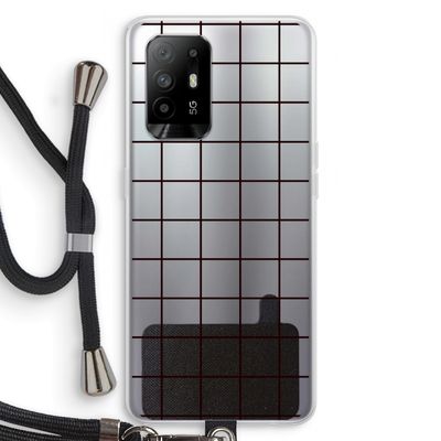 Rooster: Oppo A95 5G Transparant Hoesje met koord