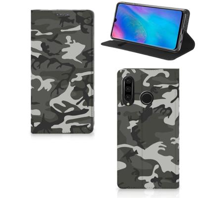 Huawei P30 Lite New Edition | Hoesje met Magneet | Army Light