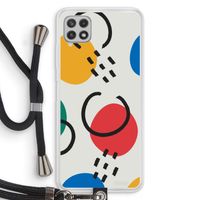 Illustratieve pop 3: Samsung Galaxy A22 4G Transparant Hoesje met koord
