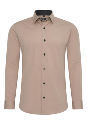 Heren Overhemd - Rusty Neal - Beige - r-44