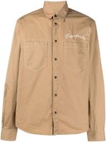DSQUARED2 chemise boutonnée à logo brodé - Tons neutres