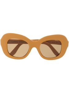 Lapima lunettes de soleil Mafalda à monture oversize - Jaune