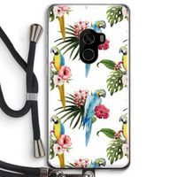Kleurrijke papegaaien: Xiaomi Mi Mix 2 Transparant Hoesje met koord