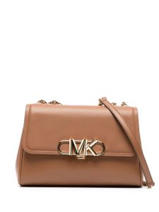 Michael Kors Parker schoudertas met ketting - Bruin