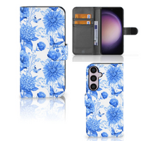 Hoesje voor Samsung Galaxy S24 Plus Flowers Blue