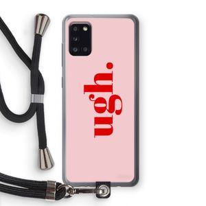 Ugh: Samsung Galaxy A31 Transparant Hoesje met koord