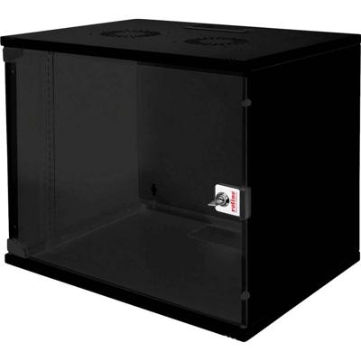 ROLINE 19-inch wandbehuizing Basic 9 U , 540x400 BxD Bouwpakket zwart