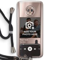 Music Player: Motorola Moto G6 Transparant Hoesje met koord