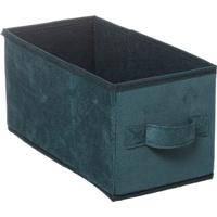 Opbergmand/kastmand - petrol groen - 7 liter - 31 x 15 x 15 cm - Opbergboxen - Vakkenkast manden