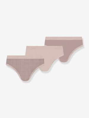 Set van 3 slipjes for girls van stretchkatoen Les Pockets rozen