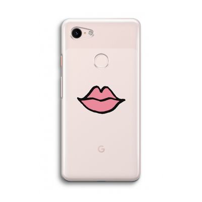 Kusje: Google Pixel 3 Transparant Hoesje