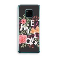 Hello in flowers: Huawei Mate 20 Pro Transparant Hoesje