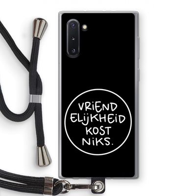 Vriendelijkheid: Samsung Galaxy Note 10 Transparant Hoesje met koord