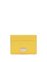 Dolce & Gabbana porte-cartes Dauphine à plaque logo - Jaune