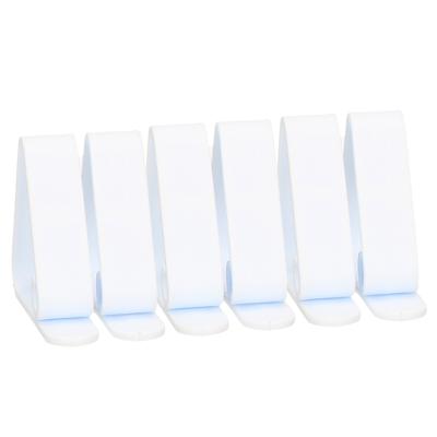 Tafelkleed klemmen kunststof - 24x - wit - 5 x 4 cm - Tafelkleedklemmen - Tafelzeilklemmen