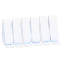 Tafelkleed klemmen kunststof - 24x - wit - 5 x 4 cm - Tafelkleedklemmen - Tafelzeilklemmen