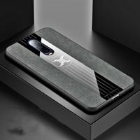 Voor OPPO R17 PRO XINLI stiksels doek Textue schokbestendig TPU beschermhoes (grijs)