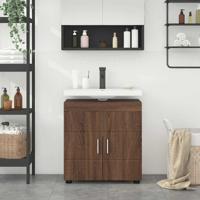 Badkamer wastafelkast bruin eikenkleur 60 x 34 x 63 cm