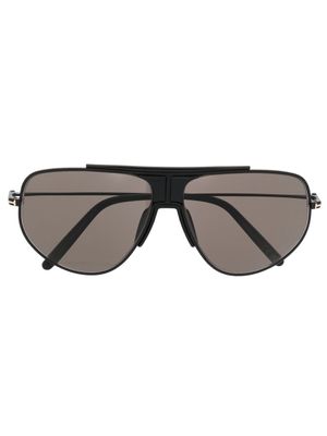 TOM FORD Eyewear lunettes de soleil Addison à monture pilote - Noir
